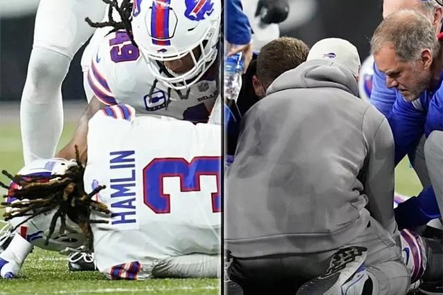 24岁NFL比尔球员哈姆林突然倒地+一度生命垂危，目前已抢救过来